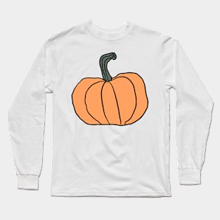 Pumpkin Autumn Halloween Design Long Sleeve T-Shirt